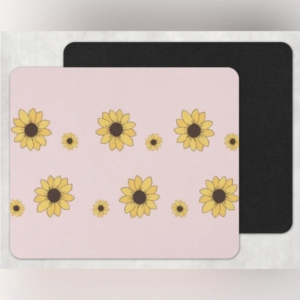Pink Sunflower Mouse Pad